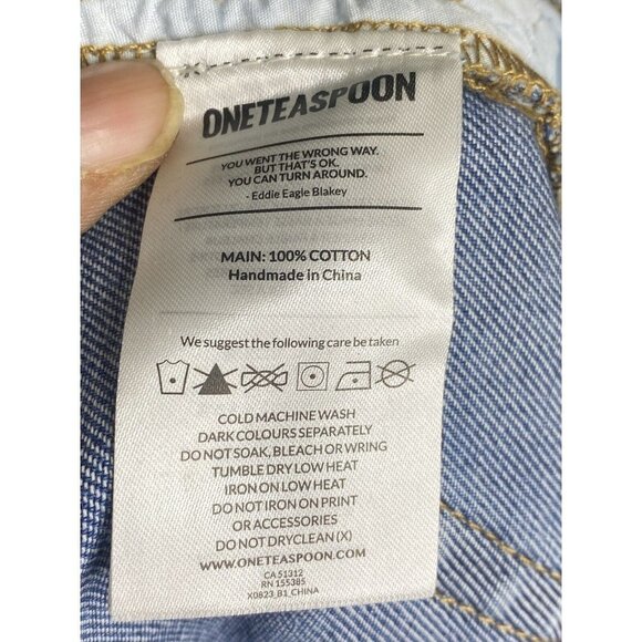 ONE TEASPOON Woman's Montana Blue‎ Awesome Baggies Distressed Jeans Size 28 - Picture 5 of 6
